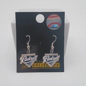 Team Home Plate Wave Peter David Collection Earrings  San Diego Padres